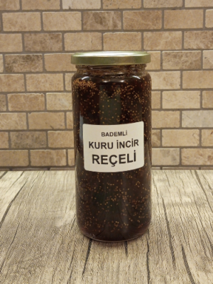 Toptan Bademli Kuru İncir Reçeli 680 gr. x 12 ad.